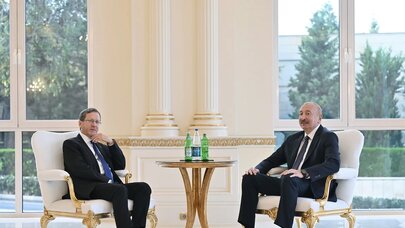 İlham Əliyev ilə İsrail Prezidenti arasında görüş oldu - Foto