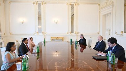 İlham Əliyev Vicita Heratı qəbul etdi - Foto