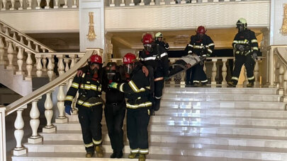 FHN-in Dövlət Yanğından Mühafizə Xidməti yanğın-taktiki təlim keçirib - FOTO