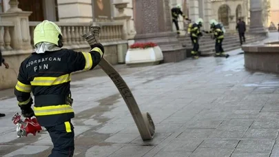 Gəncə Dövlət Filarmoniyasında “yanğın” - FOTO