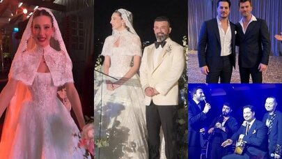 Çağatay Ulusoy şahid oldu, Serdar Ortaç oxudu - Məşhur cütlüyün təmtəraqlı toyu