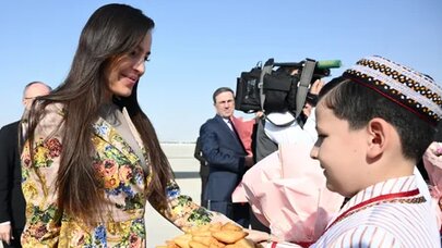 Leyla Əliyeva Türkmənistandadır - Foto