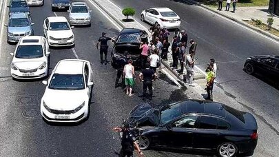 Bakıda baş verən ağır qəzanın - Anbaan videosu