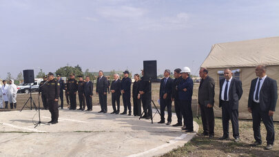 FHN-in Qarabağ Regional Mərkəzi Füzuli rayonunda kompleks mülki müdafiə təlimi təşkil etdi - FOTO/VİDEO