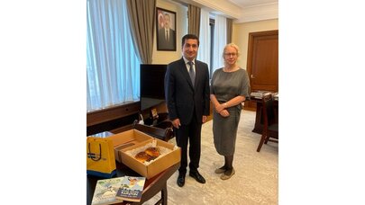 İsveç səfiri Hikmət Hacıyevlə görüşdü