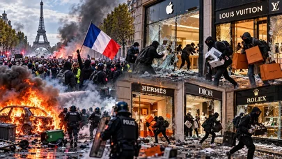 Fransada talanan lüks brendlərin məhsulları küçələrdə görün neçəyə satılır - FOTO