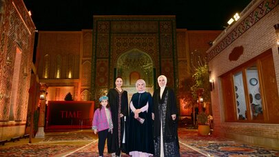 Leyla Əliyeva Səmərqənddə "Əbədi şəhər" kompleksi ilə tanış oldu - Foto