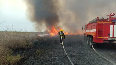 Cəlilabadda ovçuluq təsərrüfatında güclü yanğın başladı