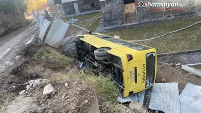 İrəvanda turistləri daşıyan avtobus aşdı - Xeyli xəsarət alan var