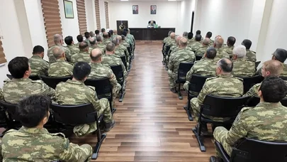 Hərbi vəzifəlilərin təlim toplanışları başa çatdı - FOTOLAR