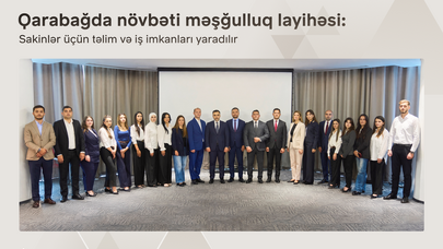 Bir ekosistemi Qarabağ sakinləri üçün yeni məşğulluq layihəsinə start verdi