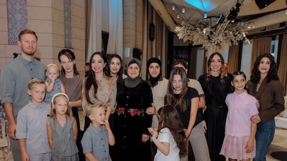 Leyla və  Arzu Əliyevalar "Cənnətin ariyası" layihəsi çərçivəsində keçirilən konsertdə - Foto