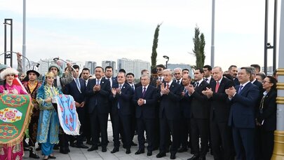 Ceyhun Bayramov Türk Dövlətləri Sivilizasiya Parkının açılış mərasimində - FOTO