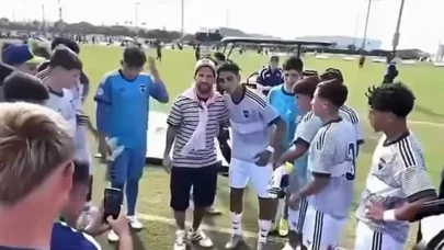 Messi uşaqlara elə bir jest etdi ki…