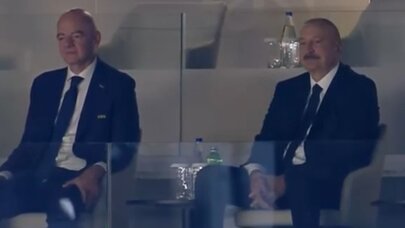 İlham Əliyev İspaniyanın oyununu izlədi - Video