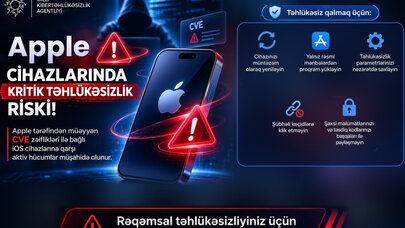 Azərbaycanda “Apple” istifadəçilərinin hesabları kütləvi şəkildə ələ keçirilir