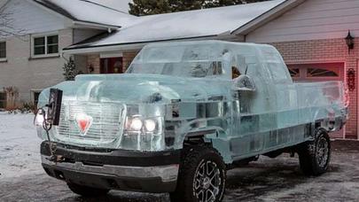 Buzdan avtomobil hazırlandı