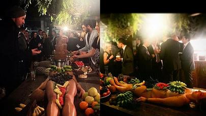 Bu barda meyvə qabını çılpaq qadınlar əvəz edirlər – FOTOLAR (18+)