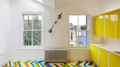 İnteryerdə yeni dəb: rəngli parketlər - FOTOLAR