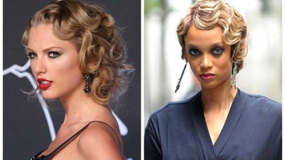 Retrosayağı saçlarla göz qamaşdırın - FOTOLAR