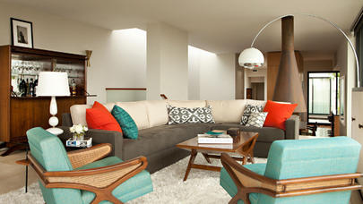 İnteryerdə retro üslubunun təsiri - FOTOLAR