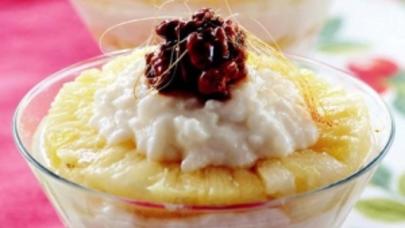 Bayram süfrəsi üçün ananaslı desert - Resepti