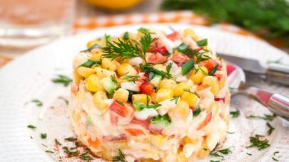 Krablı Yeni il salatı