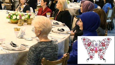 Əminə Ərdoğan səfir xanımlarına nahar verdi - FOTO