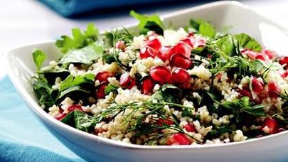Narlı bulğur salatı