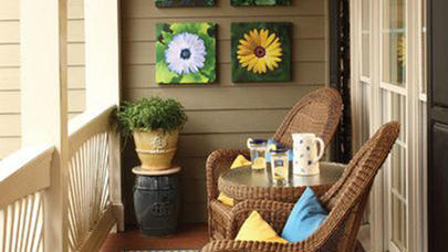 Eyvan üçün orijinal dekorasiya ideyaları – FOTOLAR