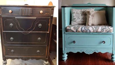 Köhnə mebelləri müasir dəbə uyğunlaşdırın - FOTOLAR