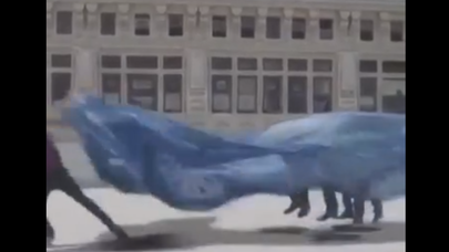 Bu adamın nə etmək istədiyini bilən var? - VİDEO