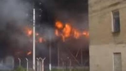 Yarımstansiyada yanğın