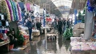 Sədərək ticarət mərkəzini su basdı - SON DƏQİQƏ