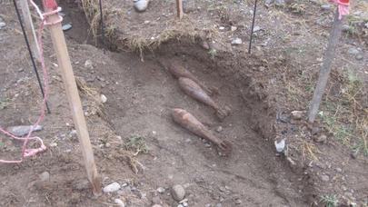 Füzulidə 3 ədəd mərmi tapıldı