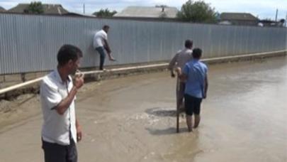 Cəlilabadın kəndi su altında qaldı - FOTO