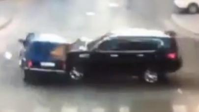 Bakıda ''İnfiniti'' dəhşətli qəza törətdi - VİDEO