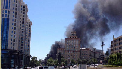 "Sovetski"ni od bürüdü - FOTOLAR