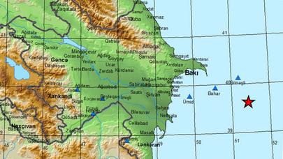 Xəzərdə zəlzələ olub