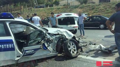 Bakıda yol polisi qorxunc qəza törətdi – FOTOLAR/VİDEO
