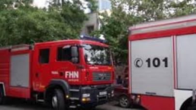 Bakıda şadlıq evi yandı