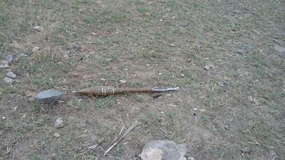 Tərtərdə tank əleyhinə qumbara aşkar olunub - FOTO