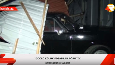 Qasırğa Balakəni bu vəziyyətə saldı - FOTO/VİDEO