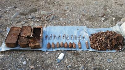 Göygöldə 1859 ədəd müxtəlif növ sursat aşkarlanıb - FOTO