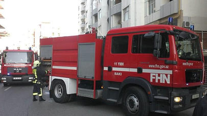 Mənzildə yanğın: qadın azyaşlı uşağı ilə zəhərləndi