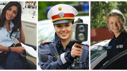 Gözəllikləri ilə BAŞGİCƏLLƏNDİRƏN QADIN POLİSLƏR - - FOTOLAR