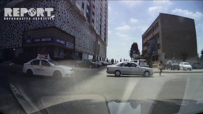 Bakıda "Mercedes" qızı belə VURDU - VİDEO