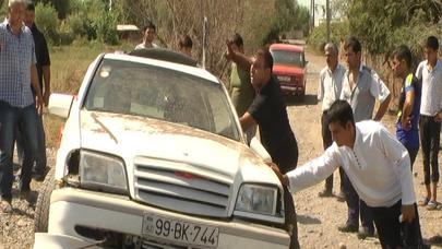 Tərtərdə toy karvanında qəza: ölən və yaralananlar var - FOTOLAR