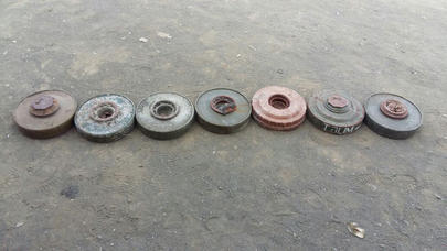 Lənkəranda 7 ədəd mina tapıldı - FOTOLAR