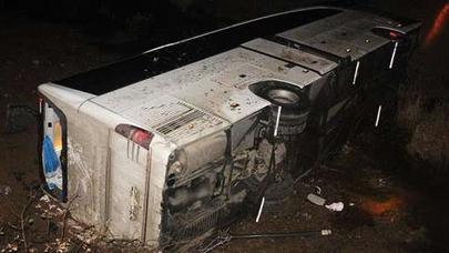 Sərnişin avtobusu aşdı - 9 ölü, 11 yaralı